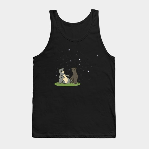 Jungle Book bear and jaguar Tank Top by Mimigshep